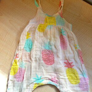 Angel Dear 3-6 Month Infant Tie Back Romper Jumpsuit Overalls
